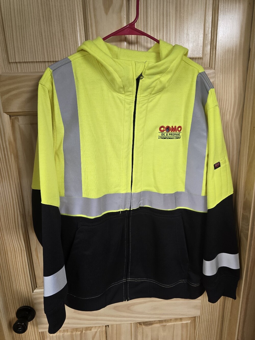 COMO High-Visibility Hooded Zip Sweatshirt - Yellow & Black